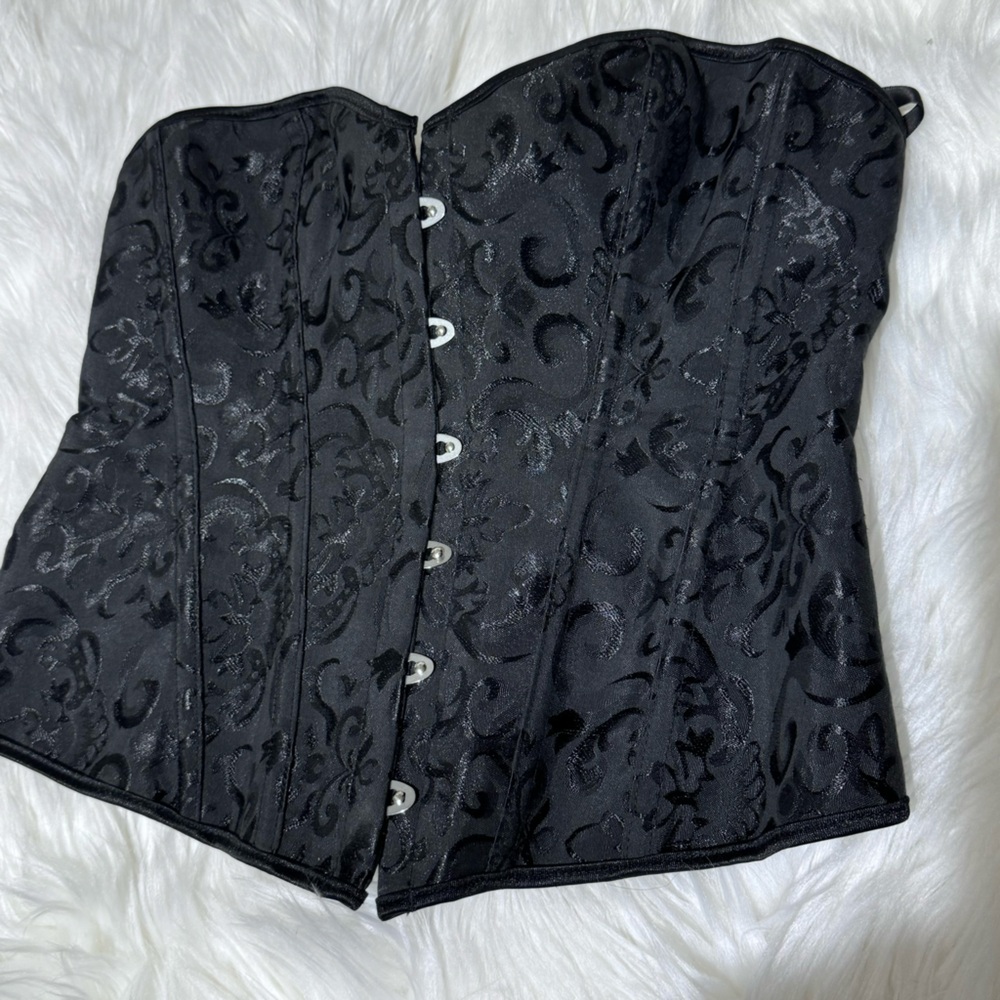 Black corset lace up size‎ XL